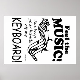 Tangentbord känner musiken poster