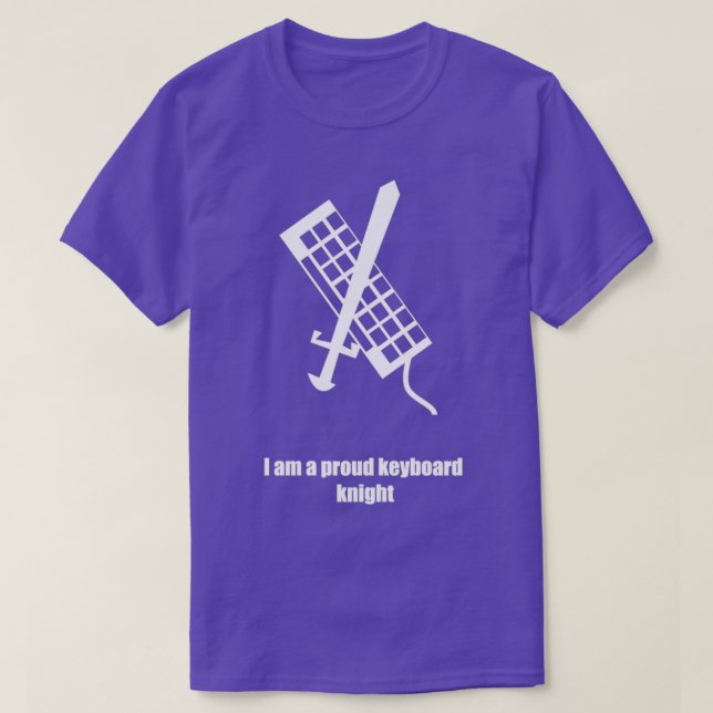 Tangentbord Knight Programmer Software Ingenjör T T Shirt (Design framsida)
