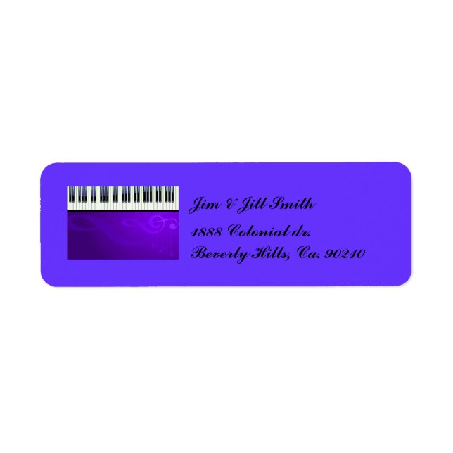 Tangentbord-kuvert Returadress Etikett (Framsidan)