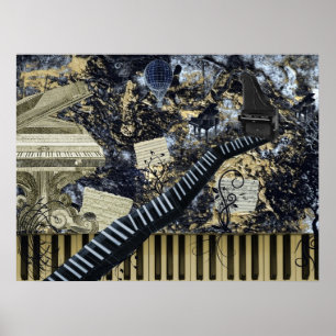 Tangentbord landskap poster