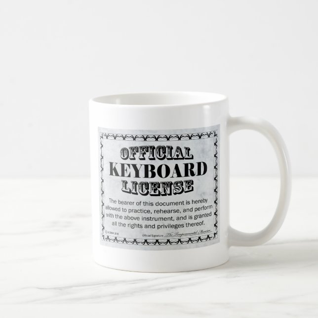 Tangentbord-licens Kaffemugg (Höger)