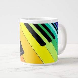 Tangentbord Music Party Färg Jumbo Mugg