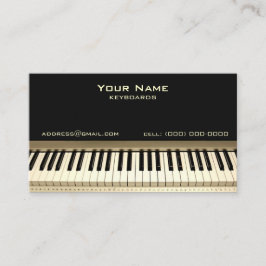Tangentbord Musician Affärskort Visitkort