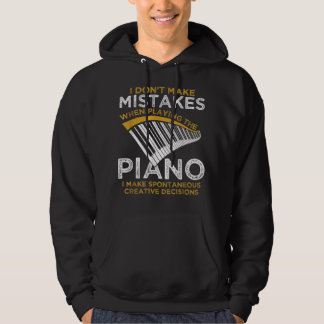 Tangentbord Pianist Gifts Music Musician Piano Hoodie