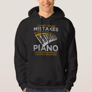 Tangentbord Pianist Gifts Music Musician Piano Hoodie