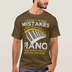 Tangentbord Pianist Gifts Music Musician Piano T Shirt