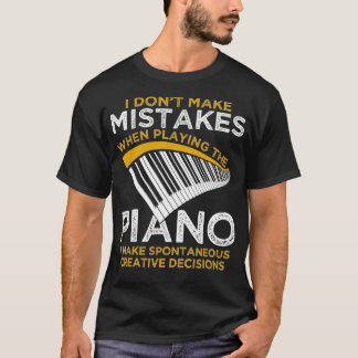 Tangentbord Pianist Gifts Music Musician Piano T Shirt