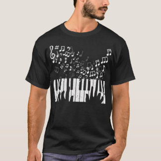 Tangentbord Pianist Musician Piano Nycklar Gift T Shirt