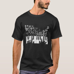 Tangentbord Pianist Musician Piano Nycklar Gift T Shirt