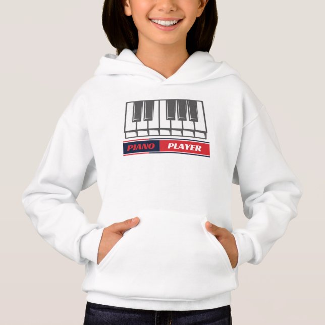 Tangentbord Piano Nycklar T Shirt (Framsida)