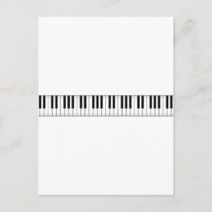 Tangentbord/Piano Nycklar: Vykort