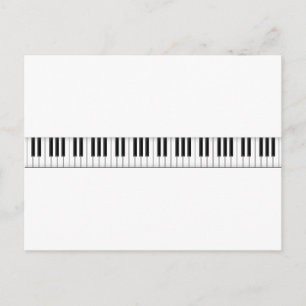 Tangentbord/Piano Nycklar: Vykort