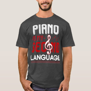 Tangentbord Piano Player Gift Piano T Shirt