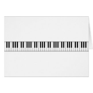 Tangentbord-/pianonycklar: Hälsningskort