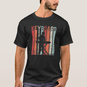 Tangentbord Player Music Musician Pianist Vintage T Shirt
