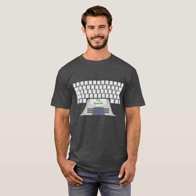 Tangentbord utrymmepuben - den bäst puben i gal.et t-shirt (Hel framsida)
