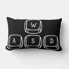 Tangentbord W S A D-spel Lumbarkudde