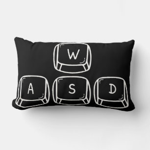 Tangentbord W S A D-spel Lumbarkudde