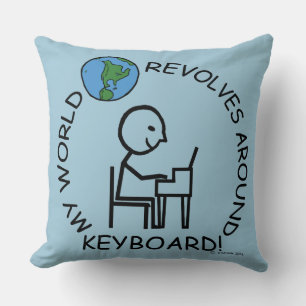 Tangentbord - World Revolves runt Kudde