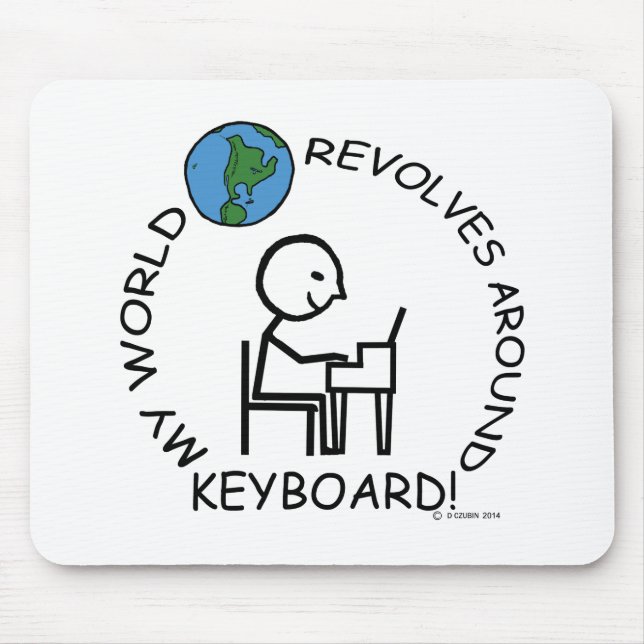 Tangentbord - World Revolves runt Musmatta (Framsidan)