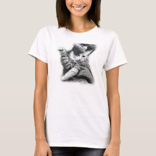 Tangentbordkatten ritar teckningskjortan t-shirt