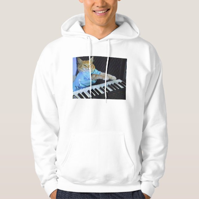 Tangentbordkatttröja! Hoodie (Framsida)