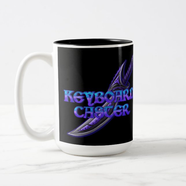 Tangentbords caster MMORPG-mugg Två-Tonad Mugg (Vänster)