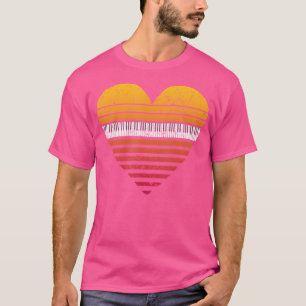 Tangentbords Musik Älskare Musiker Pianist Piano T Shirt