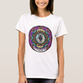 Tangenter på lila mandala white T shirt
