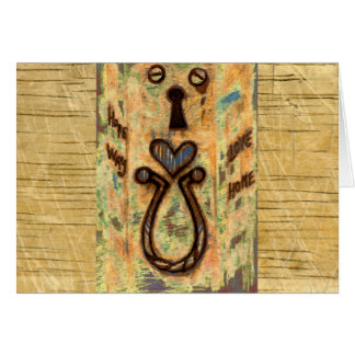 Tangenthål och hjärta hälsningskort