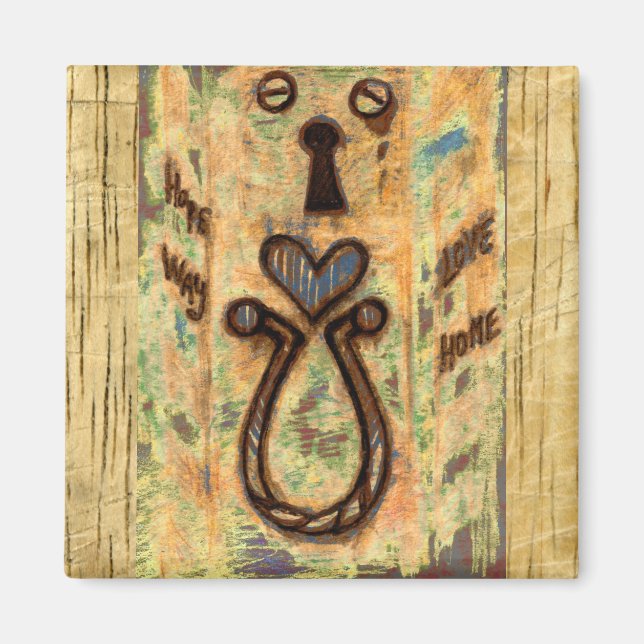 Tangenthål och hjärta magnet (Framsidan)