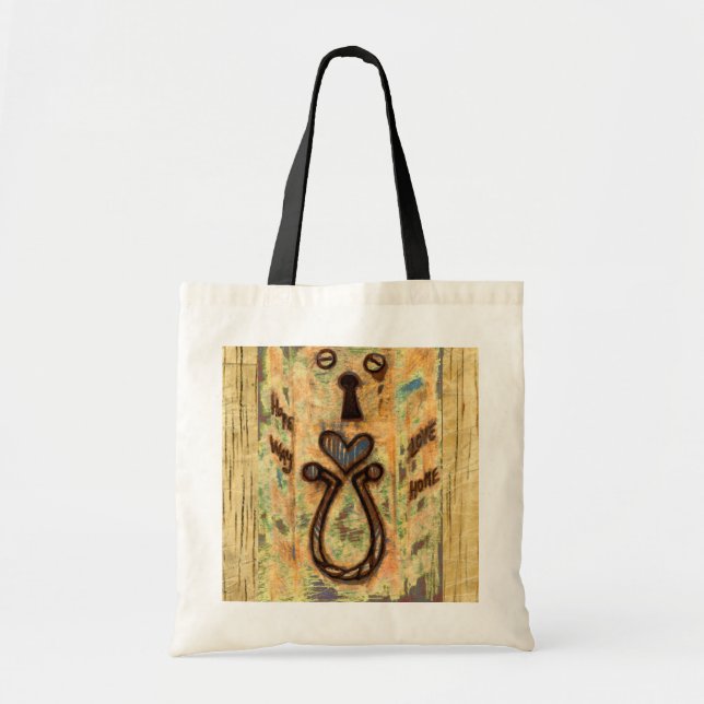 Tangenthål och hjärta tygkasse (Framsidan)