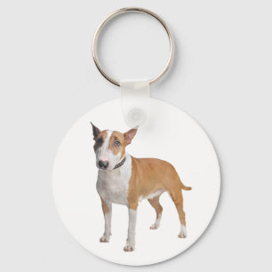 Tangentkedjan Bull Terrier Puppy Kärlek Nyckelring