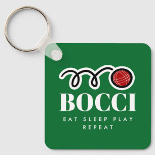 Tangentkedjepresenten för bocce-spelaren i boll nyckelring