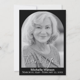 Tangentkort för elegantens vanliga bågfoto tack kort