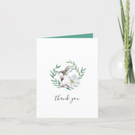 Tangentkort för vår Bunny Watercolor Tack Helgkort