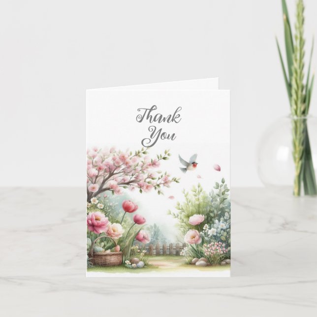 Tangentkort för vattenfärg tack kort (Framsida)