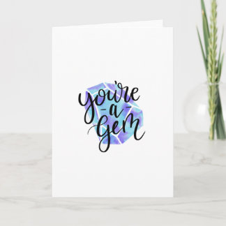 Tangentkort för vattenfärg tack kort