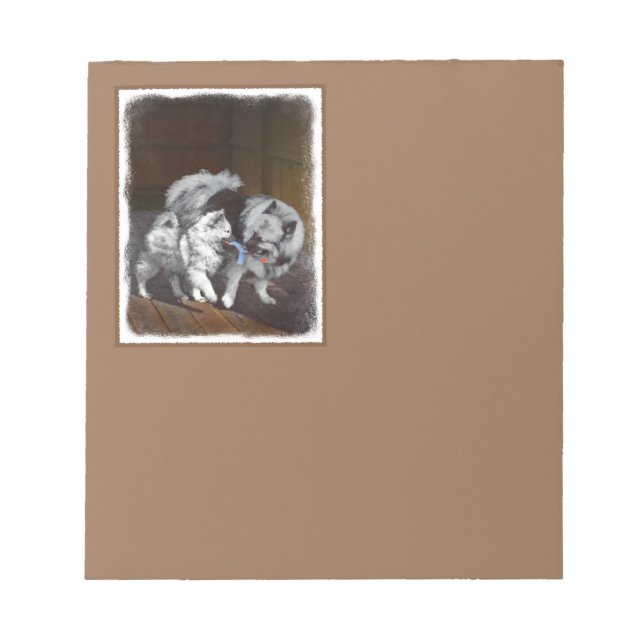 Tangenttidsmålning - Cute Original Hund Art Anteckningsblock (Framsida)