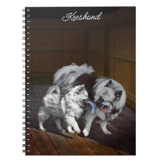 Tangenttidsmålning - Cute Original Hund Art Anteckningsbok (Framsidan)