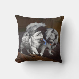 Tangenttidsmålning - Cute Original Hund Art Kudde