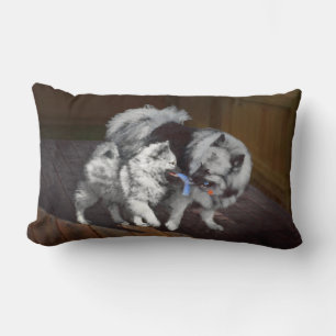 Tangenttidsmålning - Cute Original Hund Art Lumbarkudde
