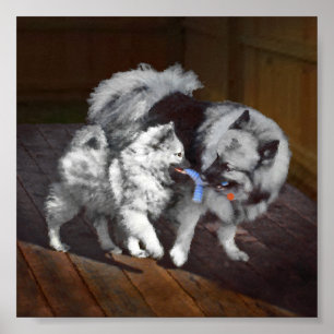Tangenttidsmålning - Cute Original Hund Art Poster