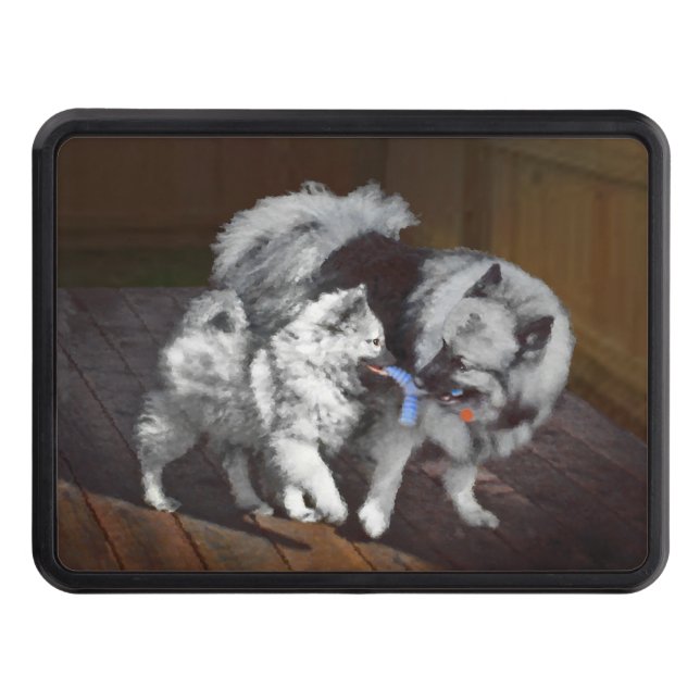 Tangenttidsmålning - Cute Original Hund Art Skydd För Dragkrok (Framsidan)