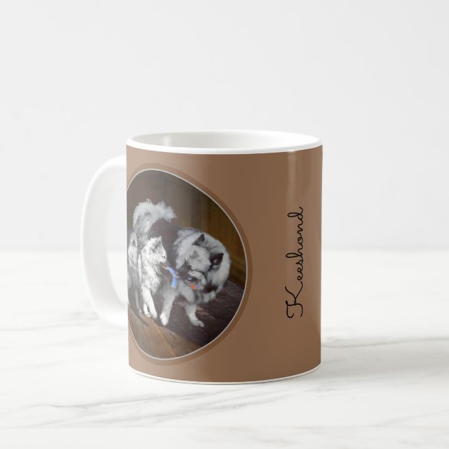 Tangentuppspelningstidsmålning - Cute Original Hun Kaffemugg (Framsida vänster)