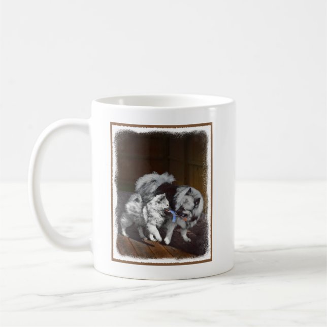 Tangentuppspelningstidsmålning - Cute Original Hun Kaffemugg (Vänster)