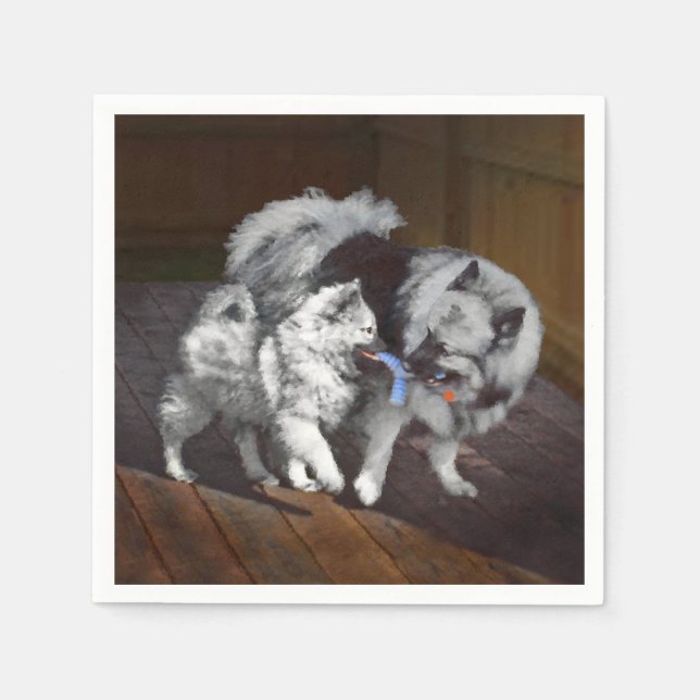 Tangentuppspelningstidsmålning - Cute Original Hun Pappersservett (Framsidan)