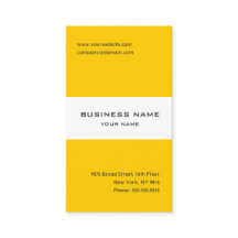 Tangerin gult och vitt strimlat affärskort