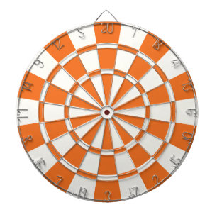 Tangerin Orange och vit Piltavla