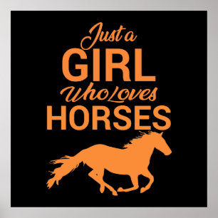Tangerine a Girl som Kärlek Horses Poster